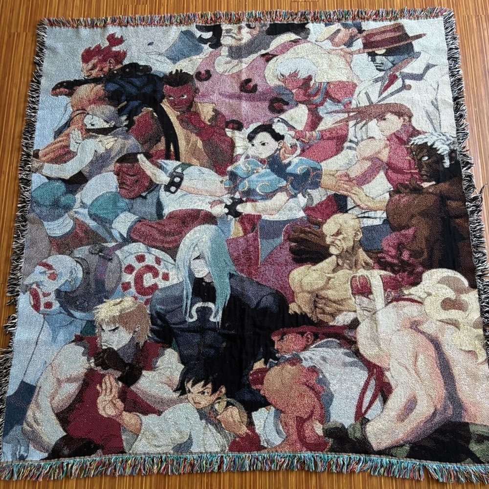 Street Fighter Third Strike 3rd S-tier Cast Exclusive Blanket Classic Capcom